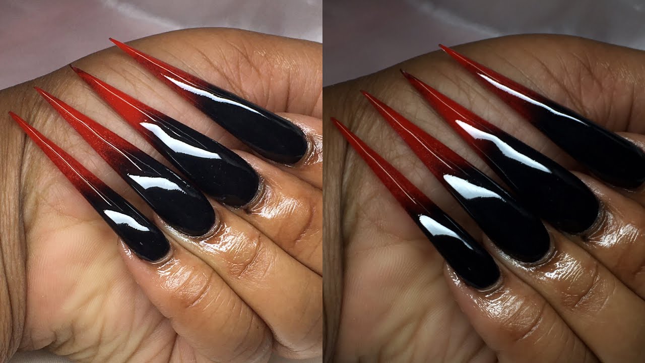 Vampy Halloween 💄black red ombre : r/RedditLaqueristas