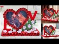 Love Couple!!.. Best DIY Paper - Heart Photo Frame Making At Home || Handmade Things