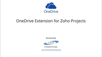 OneDrive Extension For Zoho Projects