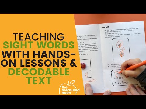 How to teach high frequency words with hands-on lessons
