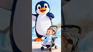 Baby vs Dancing Penguin 😂🐧#babydance #funnyanimation #penguinfunny #babycartoon #viralshorts