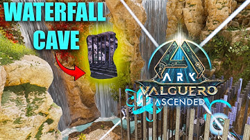 Waterfall Cave build on Valguero Ascended | Ark Survival Ascended