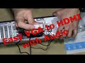 Convert vga to hdmi with audio to connect an old PC to a new TV