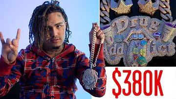 Lil Pump Shows Off His Insane Jewelry Collection | On the Rocks | GQ