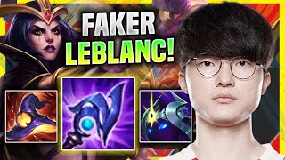 FAKER IS SO CLEAN WITH LEBLANC! - T1 Faker Plays Leblanc Mid vs Diana! | Season 11