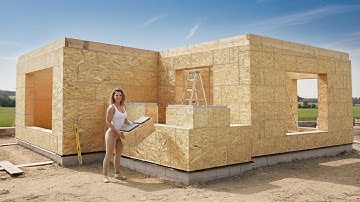 Construction Of An Inexpensive House In 4 Days. Step-By-Step Process | @Gablok-maison-kit