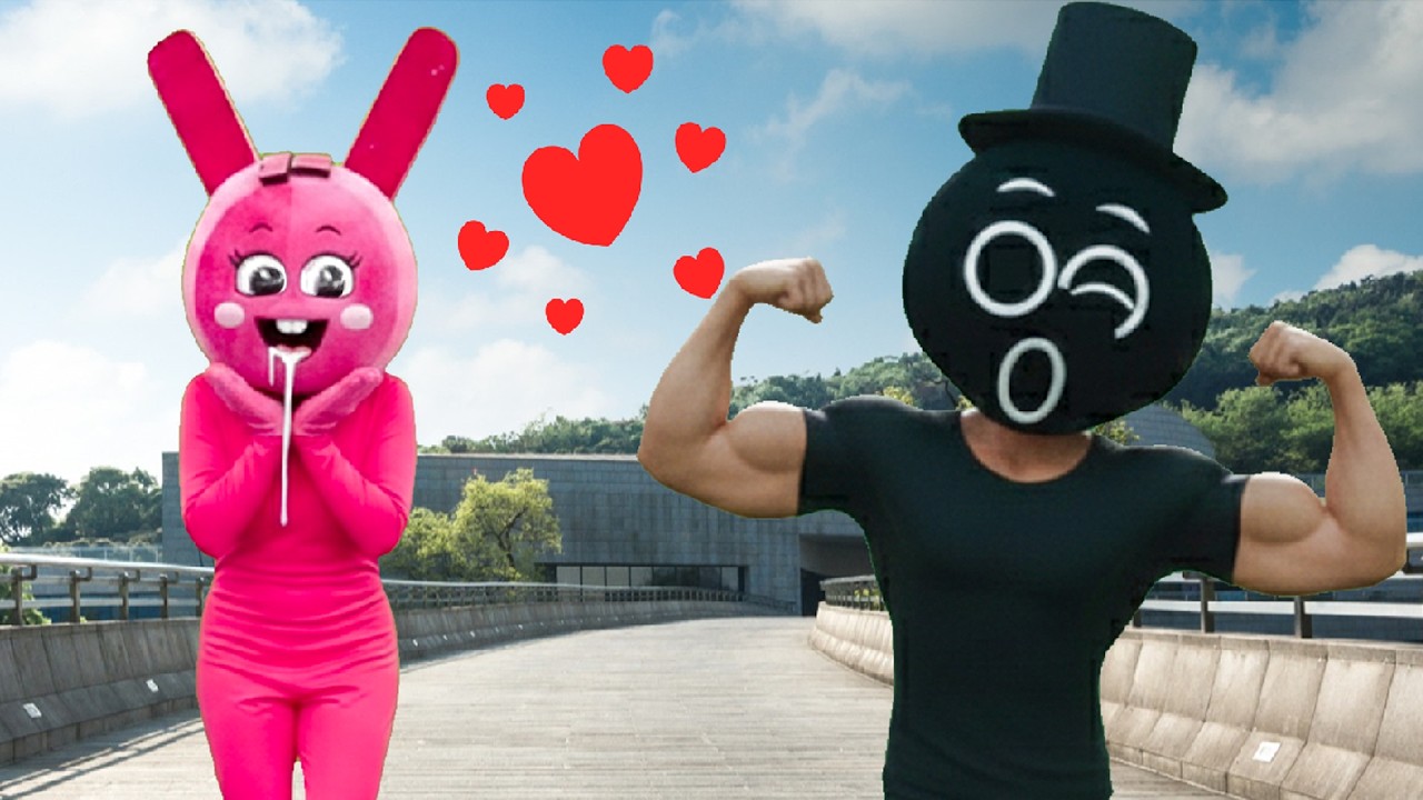 Pinkki Rapper π¨ PINKI CANβT HIDE HER LOVE FOR BLACK!! π±π | Incredibox Sprunki In Real ...
