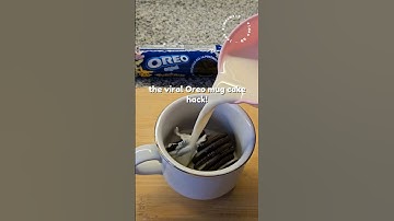 best 😱 Oreo mug cake hack #shorts #oreocake #easyrecipe