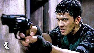 Rama Fights The Men On His Way Scene - THE RAID | Iko Uwais