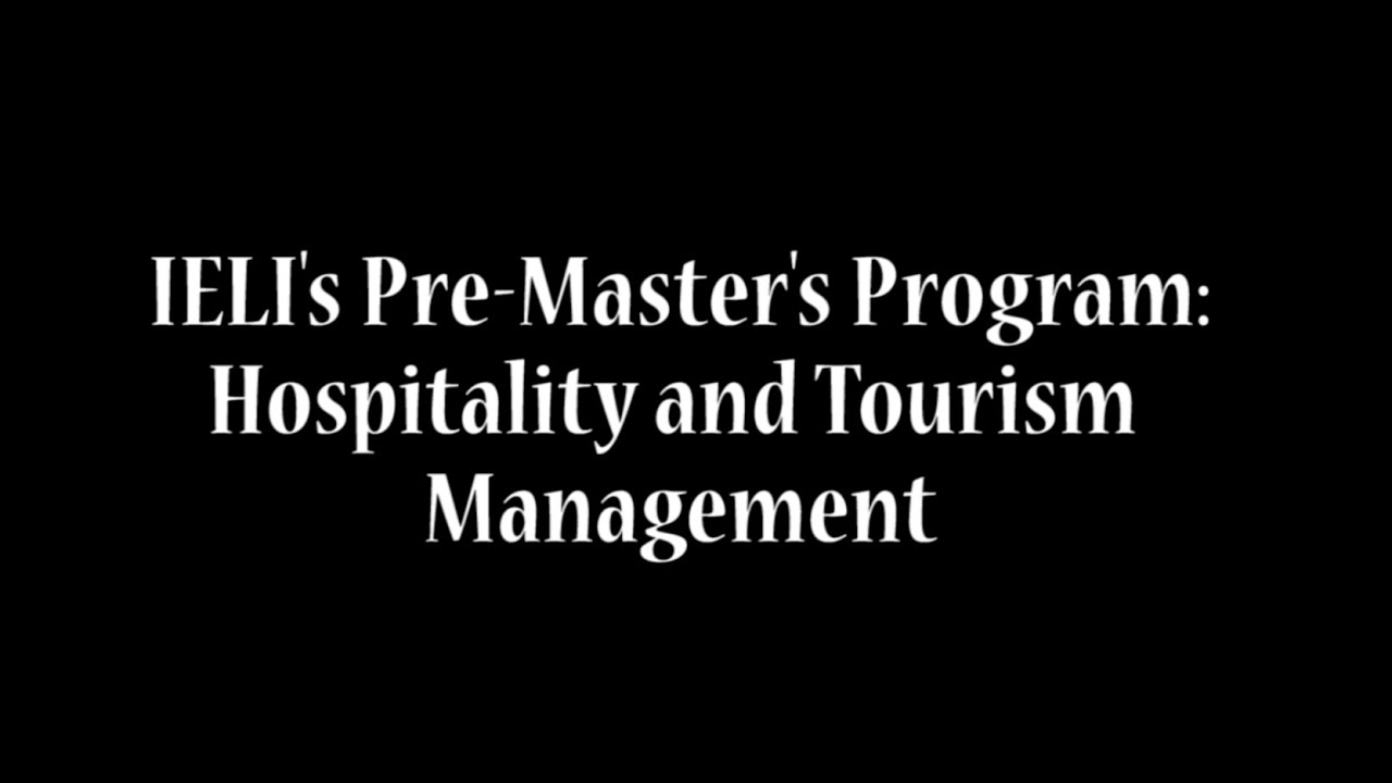 pre master tourism