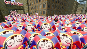 ALL Trying To Escape The Pomni Nextbot Gmod Horde!!