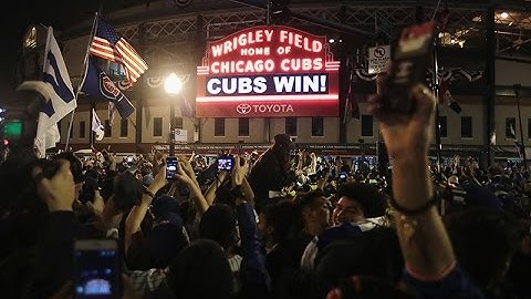 "The Cubs Win the World Series. Everyone Goes Nuts."