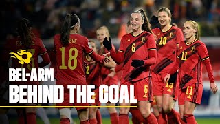 Belgium - Armenia From Behind The Goal Red Flames