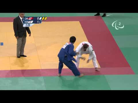 Judo - CAN versus KOR - Men -60 kg Final of Repechage - London 2012 Paralympic Games