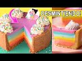 CHEESECAKE ARCOIRIS SIN HORNO: DESMINTIENDO RECETA A VER SI SALE! Caro Trippar