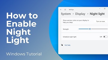How to Enable Night Light on Windows 11