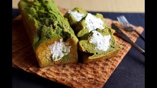 【超解説】抹茶あずき生シフォン　How to make Matcha chiffon cake with fresh cream.