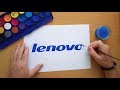 How to draw a Lenovo logo (Logo drawing)