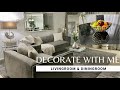 DECORATE WITH ME| DININGROOM & LIVINGROOM #apartmentdecor