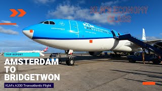 Trip Report | KLM | Amsterdam - Bridgetown | Airbus A330-300 | (ECONOMY COMFORT)