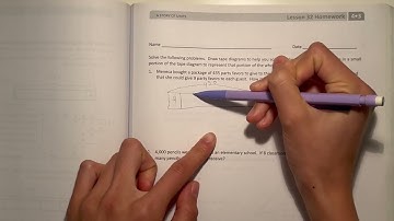 Eureka Math Grade 4 Module 3 Lesson 32 Homework | #mathwithaubrey #answers