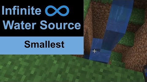 How to Make INFINITE & SMALLEST Water Source in Minecraft ( minecraft tips and tricks )