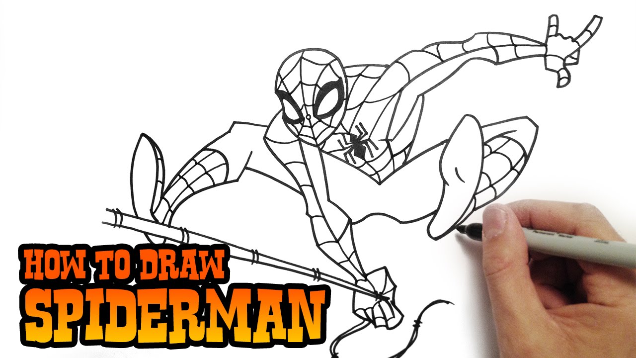 How To Draw Spiderman Drawing Tutorial Youtube