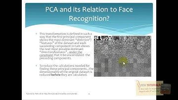 What is PCA (explained from face recognition point of view)