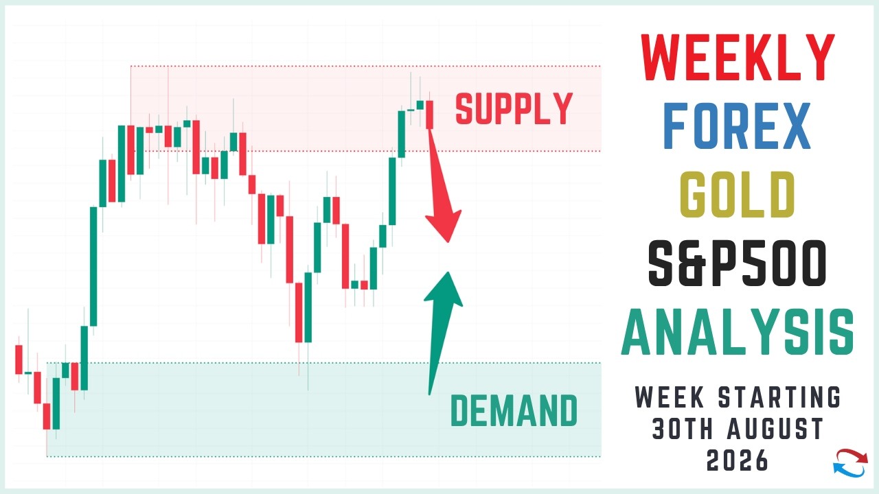 Thumbnail for Supply And Demand Weekly Forex Forecast including Gold and S&P 500