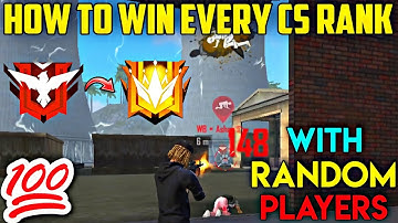 HOW TO WIN EVERY CS RANK WITH RANDOM PLAYERS | CLASH SQUAD RANKED PRO TIPS AND TRICKS IN FREE FIRE 🔥