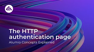 The HTTP authentication page