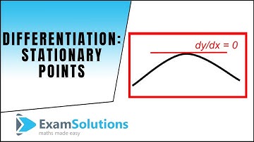 Differentiation : Stationary Points - What are they? : ExamSolutions