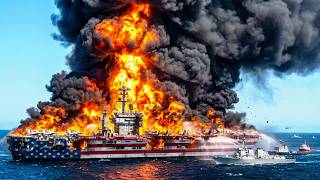 Today, August 24, 2026! A U.S. aircraft carrier carrying 10 tons of fuel was blown up.