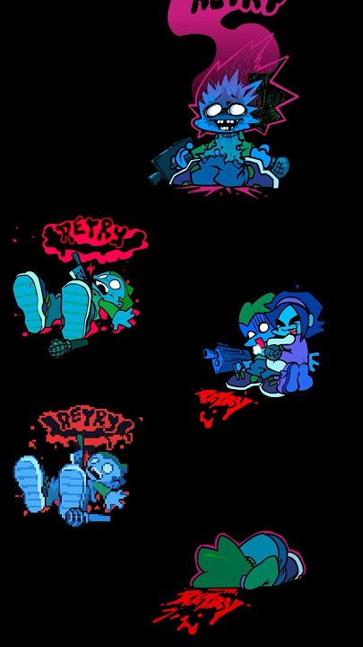 FNF ALL PICO GAME OVER SCREENS #fnf #gameover #pico #animation