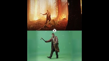 Green Screen Before And After #3D #VFX #GreenScreen #BeforeAndAfter #HowTo #LikeVisions #Creative