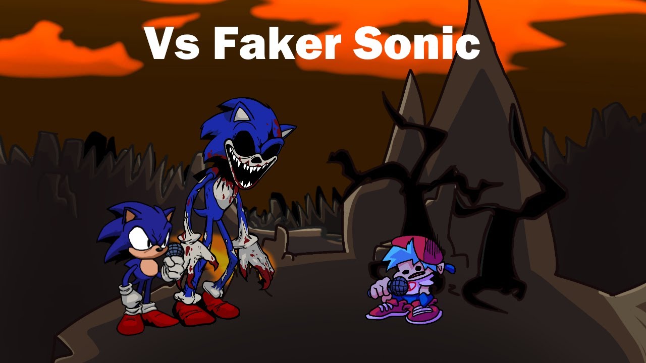 Fnf sonic 2.0. Faker Sonic exe. Черный Соник ехе. Соник против Соника ехе. Соник против Соник ехе.