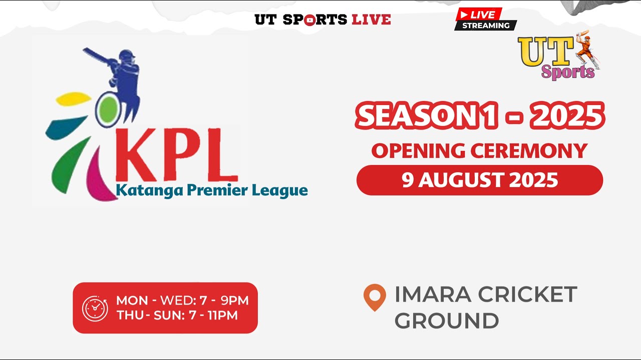 Day 1 || CHM - Katanga Premier League 2025 || Lubumbashi - Africa || UT Sports Live
