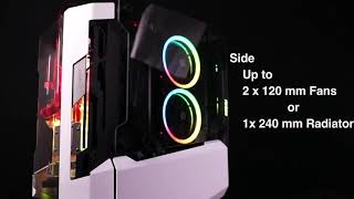 Antec STRIKER ITX Mini Tower Gaming Case - Black/White!