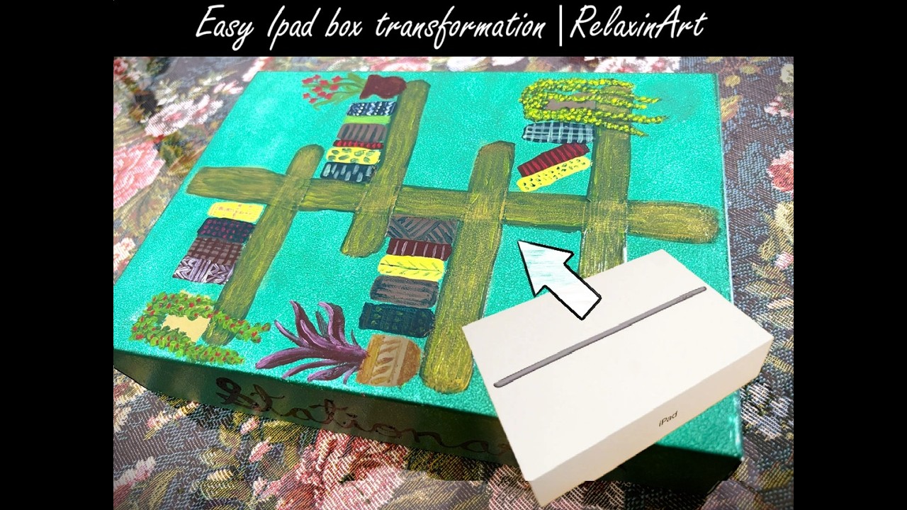 Painting and Upcycling Ipad box | Easy DIY painted box