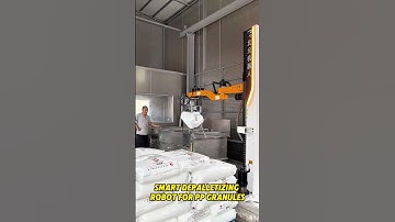 Smart Depalletizing Robot For PP Granules😎#depalletizing #automation #palletizer #robotics #robotics