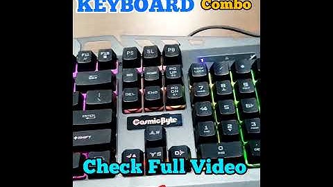 Cosmic Byte Gaming Keyboard Mouse combo. https://youtu.be/I3DTTN7PraU