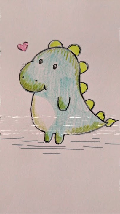 Як намалювати динозавра 🦖 #art #малювання #drawing #painting # ...