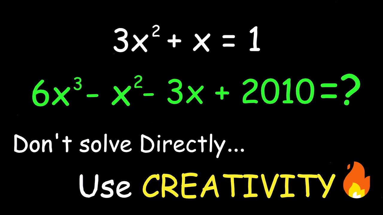 Solving a Nice Algebraic Puzzle🧠🔥
