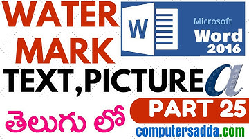 Ms-word 2016 in Telugu 25 (Water Mark ) (www.computersadda.com)