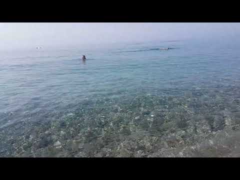 Antalya beachpark sabah vakti muhteşem deniz manzarası