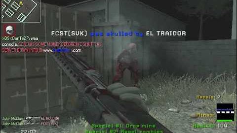 COD4 zombie mod gameplay (PC)