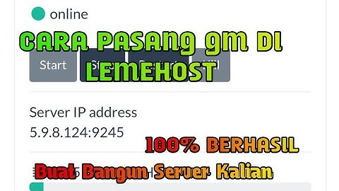 CARA PASANG GAMEMODE DI LEMEHOST | GTA SAMP