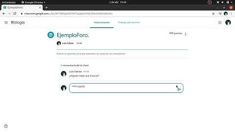 Como crear un foro en Google Classroom