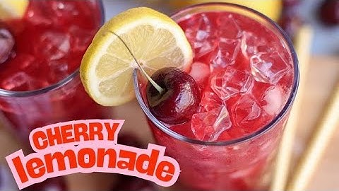 How To Make Easy CHERRY Lemonade 🍒🍋 (Natural)