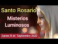 Santo Rosario jueves 8 de septiembre, misterios Luminosos